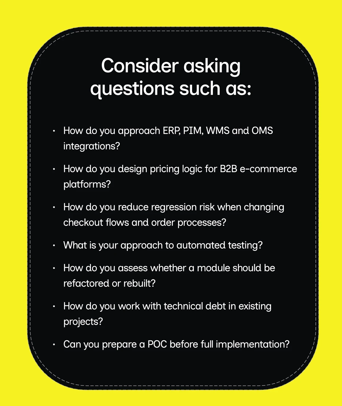 Questions for a Sylius agency