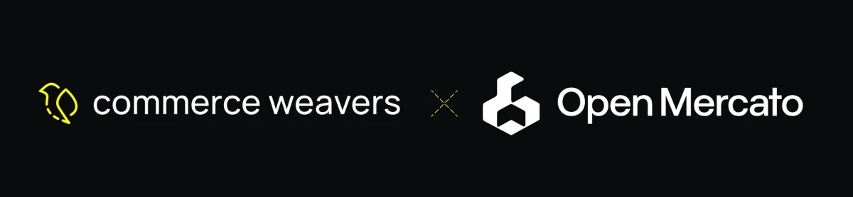 Commerce Weavers logo x Open Mercato Logo