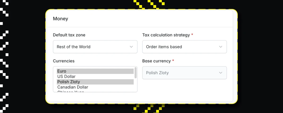 Sylius payments and currencies