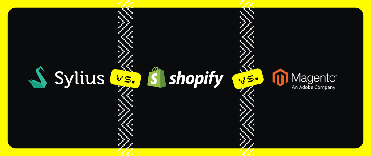 Logo Sylius, Shopify, Magento