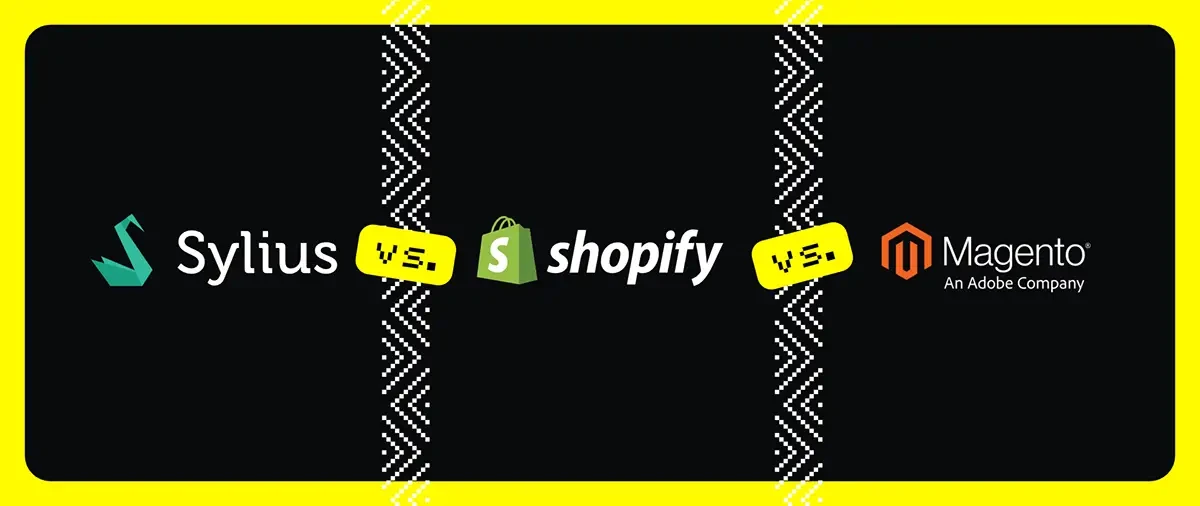 Logo Sylius, Shopify, Magento