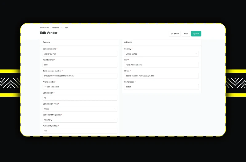 Screenshot 10 z Elesto - akceleratora wdrożeniowego B2B opartego o Sylius Plus