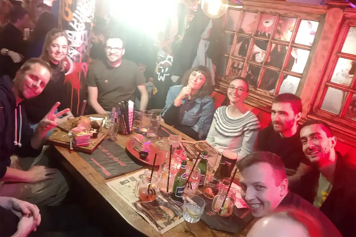 Wieczorne spotkanie integracyjne społeczności Sylius po zakończeniu części oficjalnej