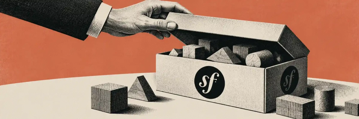 Symfony as a PHP framework providing the foundation for business application development