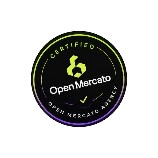 Certified Open Mercato Agency badge